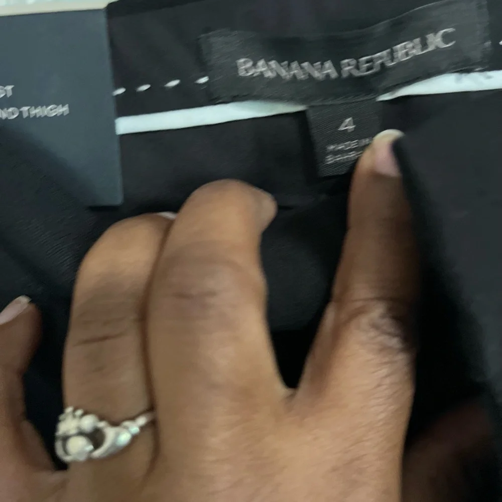 NWT Banana Republic Midnight Black Sloan Ankle Pants Women’s Size 4 - Picture 6 of 8